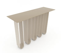 Arch Metal Console Table in Beige Colour - The Metal Project