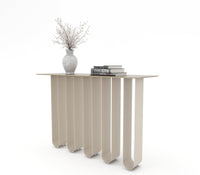 Arch Metal Console Table in Beige Colour - The Metal Project