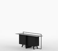 Baso - Relivo Contemporary Accent Metal Sideboard Cabinet in Matt Black Colour - The Metal Project