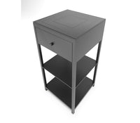 Charcoal Metal Side table in Matt Graphite Grey Colour - The Metal Project
