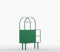 Curio Metal Cabinet in Emerald Green - The Metal Project