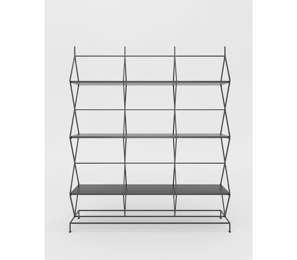 Diamond Metal Shelf In Matt Black Colour - The Metal Project