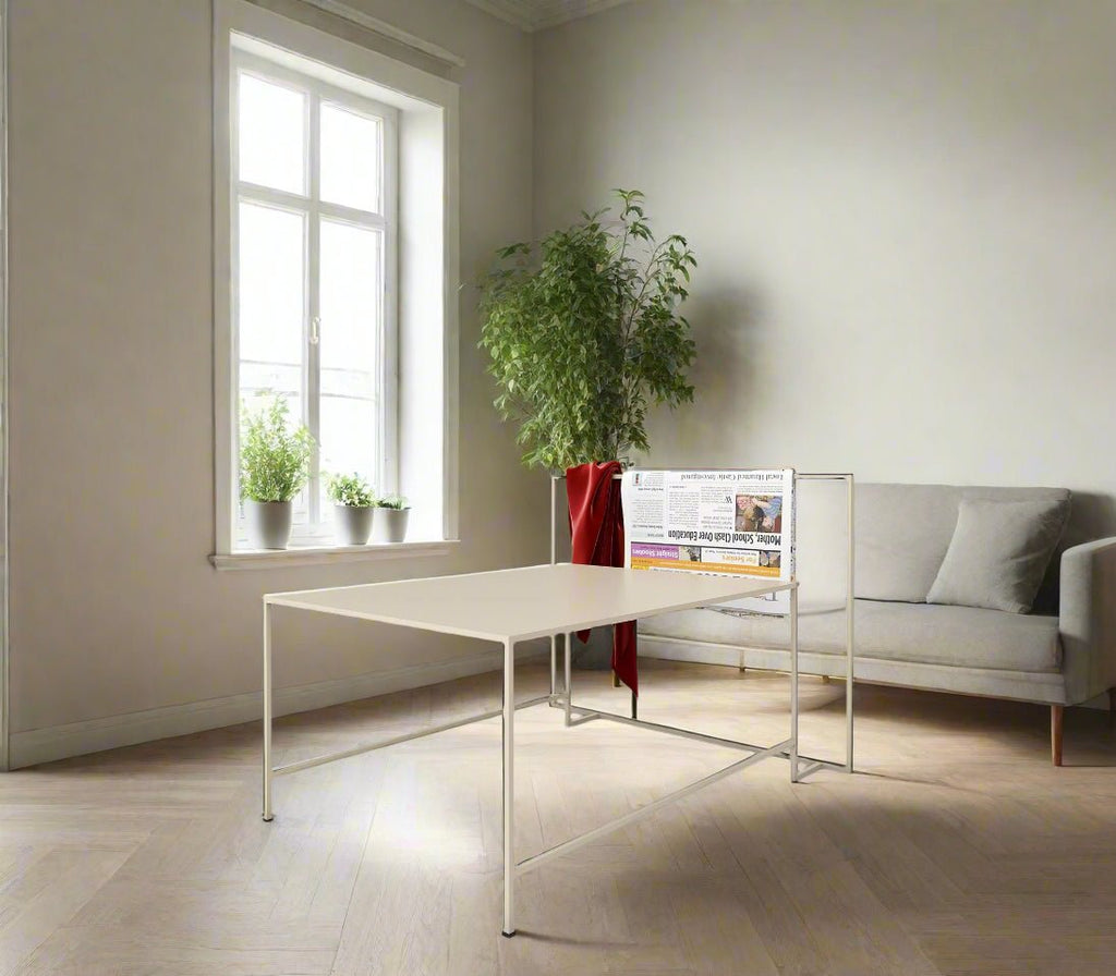 Enzo Metal Centre Table in Beige Colour - The Metal Project