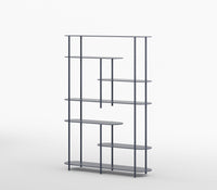 Oval Minimalist Modern Metal Bookshelf in Graphite Grey Colour - The Metal Project