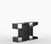 Roto Contemporary Metal Console Table in Matt Black Colour - The Metal Project